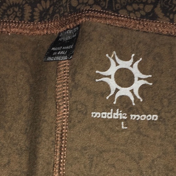 Maddie Moon leggings L chocolate brown BNWOT - Picture 2 of 8